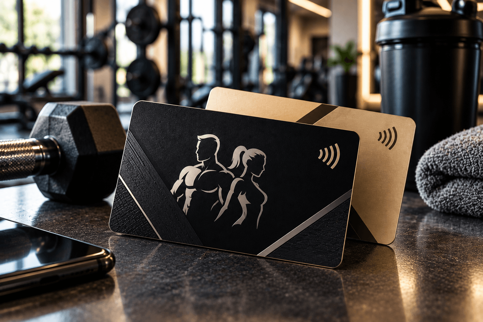 Primer upotrebe QR ili poslovne kartice, fitnes centri